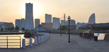 象の鼻からの夕日